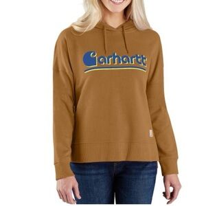Carhartt Pullover Hoodie Sweater Women's Loose Fit TENCEL Fiber Series SZ S 4/6
